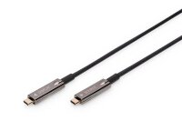 DIGITUS USB-C/USB-C Glasfaserkabel AK-330160-150-S 15,0 m...