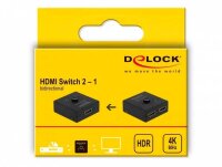 DeLOCK 2 in1 Umschalter bidirektional 4K 60 Hz  HDMI-Switch