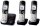 Panasonic KX-TG6823GB Schnurloses Telefon-Set mit Anrufbeantworter schwarz-silber