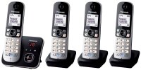 Panasonic KX-TG6824GB Schnurloses Telefon-Set mit...
