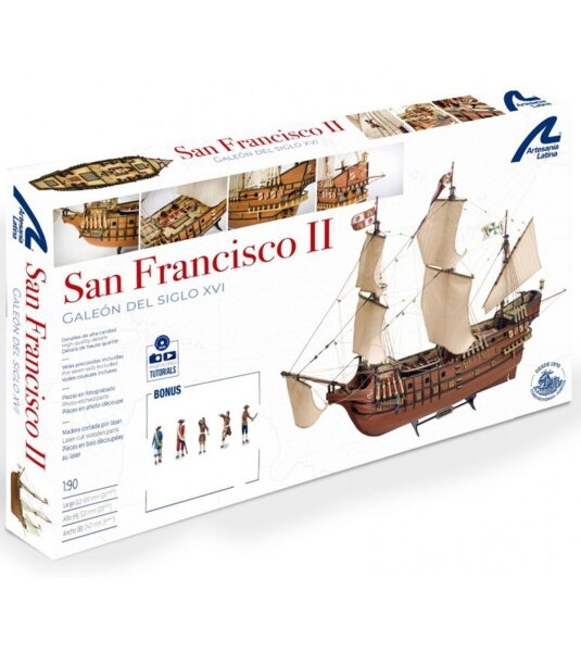 Artesania Latina 1/90 SAN FRANCISCO II  WITH  METAL FIGURES