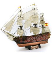 Artesania Latina 1/84 SANTISIMA TRINIDAD TRAFALGAR 1805 + COPPER SHEATHING + 5 METAL FIGURINES