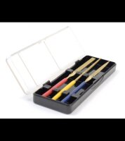 Artesania Latina SET OF 3 MINI DIAMOND FILES 100 mm. In transparent case