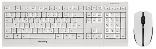 CHERRY B.UNLIMITED 3.0 Tastatur-Maus-Set kabellos grau