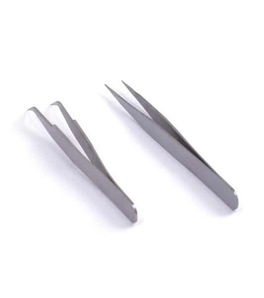 Artesania Latina SET OF TWEEZERS (STRAIGHT + CURVED -SWAN NECK)