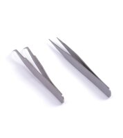 Artesania Latina SET OF TWEEZERS (STRAIGHT + CURVED -SWAN...