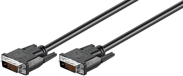 goobay DVI-D Kabel 5,0 m schwarz, 1 St.