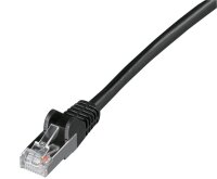 goobay RJ-45 Netzwerkkabel 2,0 m schwarz bis zu 1,00 Gbit/Sek. bis zu 100 MHz, 1 St.