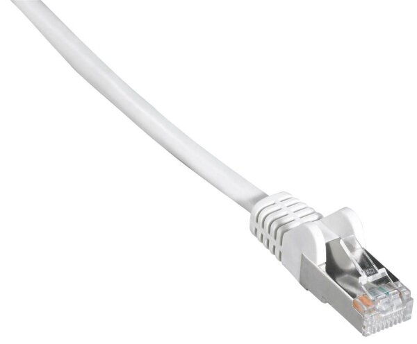 goobay RJ-45 Netzwerkkabel 0,5 m weiß bis zu 1,00 Gbit/Sek. bis zu 100 MHz, 1 St.