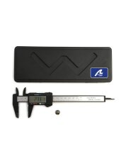 Artesania Latina CARBON FIBER DIGITAL CALLIPER 150 mm (6’’) METRIC & IMPERIAL+ CASE +BAT. LR44