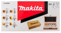makita D-53540 Fräser-Set 6-teilig