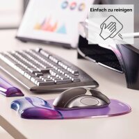 Fellowes Mousepad mit Handgelenkauflage Crystals Gel violett