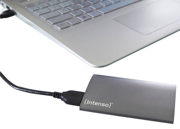 Intenso SSD Premium 128 GB externe SSD-Festplatte anthrazit