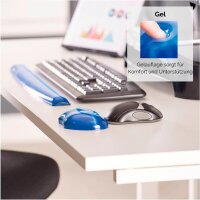 Fellowes Handballenauflage Crystals Gel blau