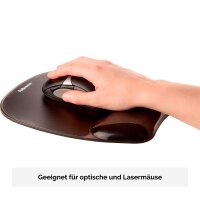 Fellowes Mousepad mit Handgelenkauflage Crystals Gel schwarz