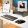Fellowes Mousepad mit Handgelenkauflage Crystals Gel schwarz