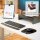 Fellowes Tastatur-Handballenauflage Crystals Gel schwarz