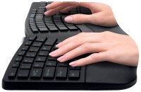 Kensington Pro Fit® ergonomische Tastatur kabellos schwarz