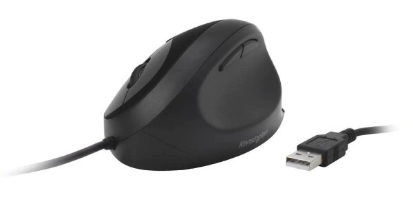 Kensington Pro Fit® Ergo Maus ergonomisch kabelgebunden schwarz