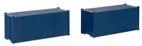 20 Container, blau, 2er-Set