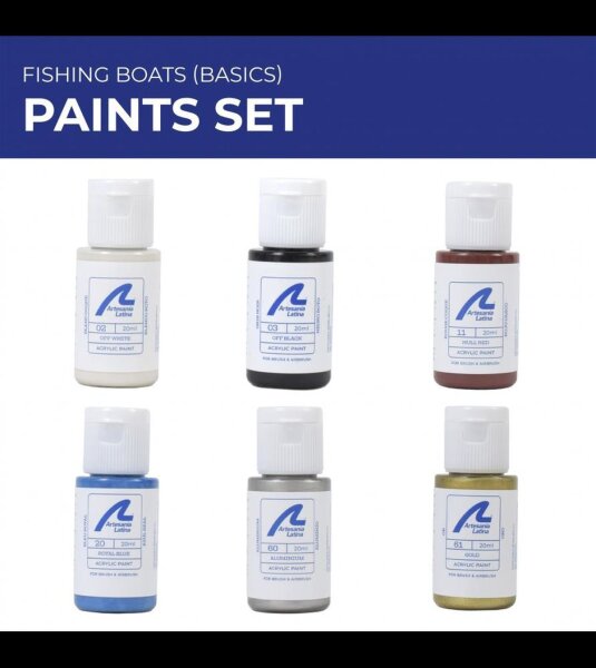 Artesania Latina BASIC FISHING BOATS PAINTS SET (6 x 20 ml)