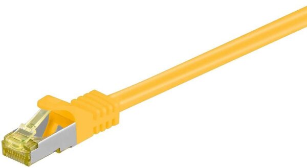 goobay RJ-45 Netzwerkkabel 3,0 m gelb bis zu 10,00 Gbit/Sek. bis zu 500 MHz, 1 St.