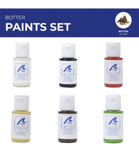 Artesania Latina BOTTER PAINT SET (6 X 20ml)