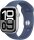 Apple Watch Series 10 46 mm Aluminium (GPS+Cellular) Sportarmband M/L  denim, silber