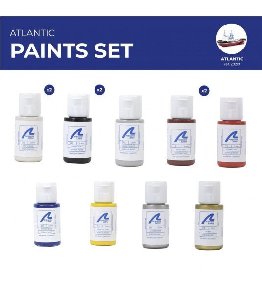 Artesania Latina ATLANTIC TUGBOAT PAINT SET  ( 12 X 20ml)