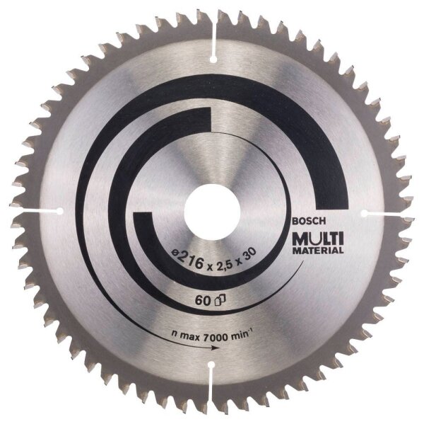 BOSCH Multi Material Kreissägeblatt 216,0 mm, 60 Zähne, 1 St.