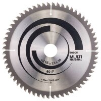 BOSCH Multi Material Kreissägeblatt 216,0 mm, 60...