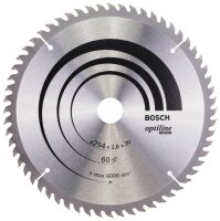 BOSCH Optiline Wood Kreissägeblatt 254,0 mm, 60...