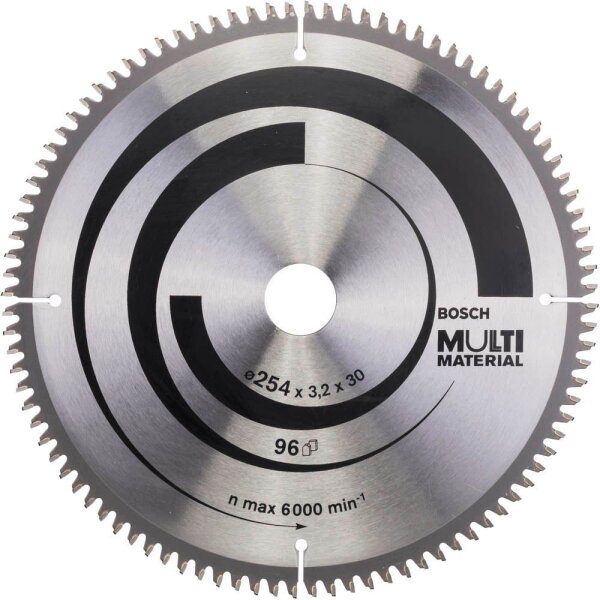 BOSCH Multi Material Kreissägeblatt 254,0 mm, 96 Zähne, 1 St.