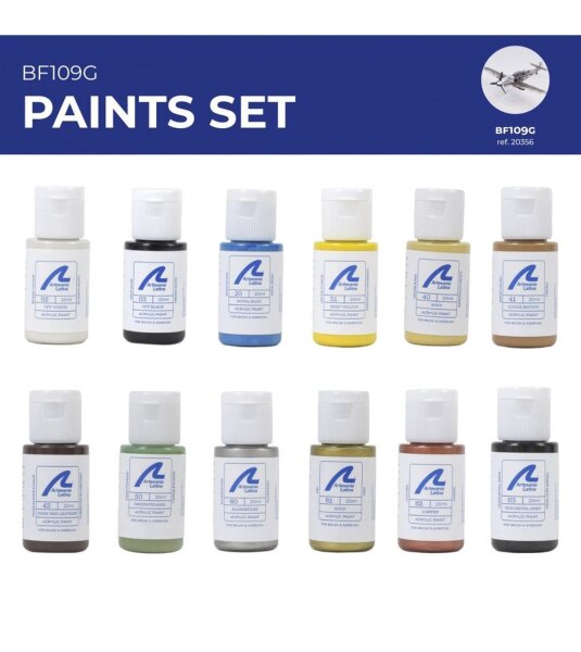 Artesania Latina MESSERSCHMITT BF109G PAINTS SET (12 x 20 ml)