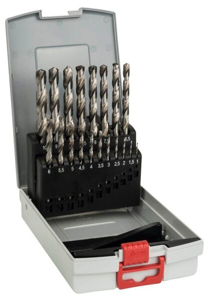 BOSCH Metallbohrer-Set ProBox HSS-G, 19-teilig