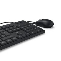 hama CKM-200 Tastatur-Maus-Set kabelgebunden schwarz