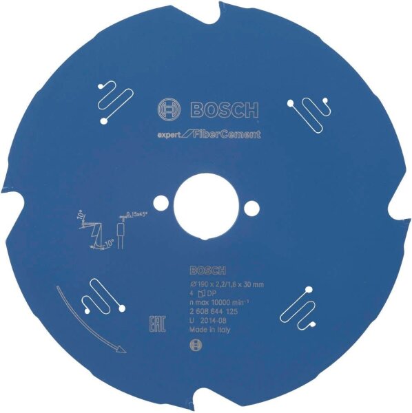 BOSCH EXPERT for Fiber Cement Kreissägeblatt 190,0 mm, 4 Zähne, 1 St.