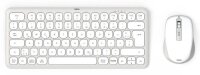 hama WKM-500 Tastatur-Maus-Set kabellos weiß