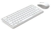 hama WKM-500 Tastatur-Maus-Set kabellos weiß