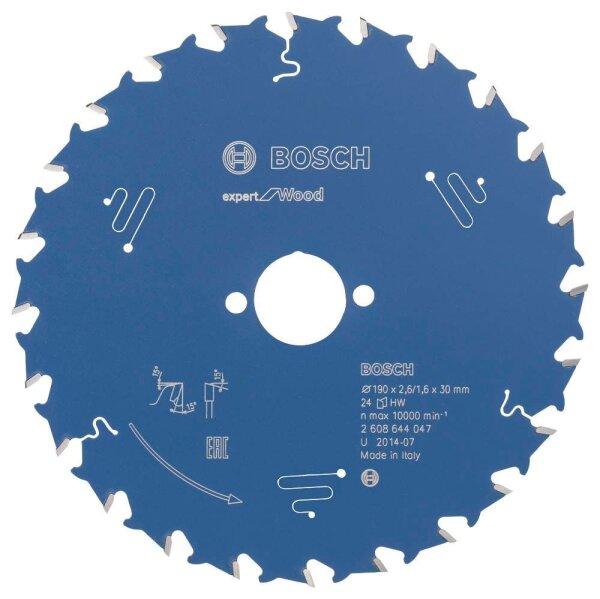 BOSCH EXPERT for Wood Kreissägeblatt 190,0 mm, 24 Zähne, 1 St.