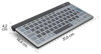 hama WK-700 Tastatur kabellos grau