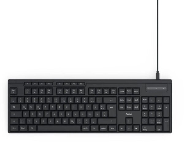 hama CK-200 Tastatur kabelgebunden schwarz
