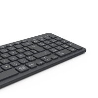 hama WK-300 Tastatur kabellos schwarz