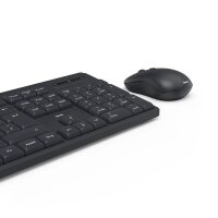 hama WKM-200 Tastatur-Maus-Set kabellos schwarz