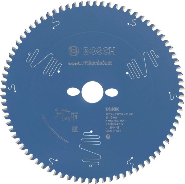 BOSCH EXPERT for Aluminium Kreissägeblatt 254,0 mm, 80 Zähne, 1 St.