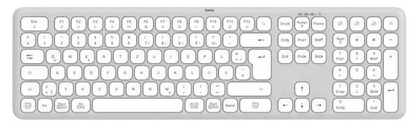 hama WK-550 Tastatur kabellos weiß
