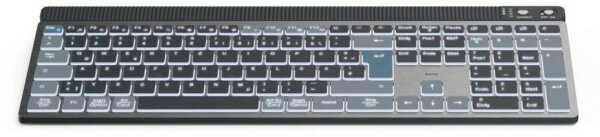 hama WK-750 Tastatur kabellos grau