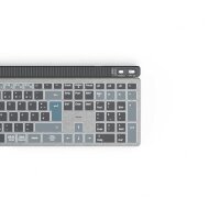hama WK-750 Tastatur kabellos grau