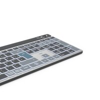 hama WK-750 Tastatur kabellos grau