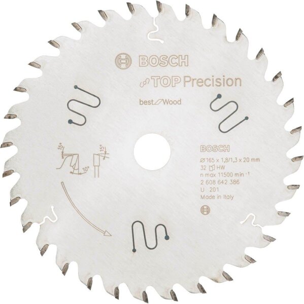 BOSCH Best for Wood Kreissägeblatt 165,0 mm, 32 Zähne, 1 St.